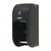 GP Pro 56790A Compact Coreless High Capacity Vertical Double Roll Tissue Dispenser - Black
