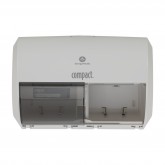 GP Pro 56797A Compact Coreless High Capacity Side-By-Side Double Roll Bathroom Tissue Dispenser - White