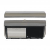 GP Pro 56798 Compact Coreless High Capacity Side-By-Side Double Roll Bathroom Tissue Dispenser - Stainless Steel