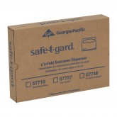 GP Pro 57748 Safe-T-Gard 1/2 Fold Seat Cover Dispenser - Black