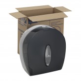 GP Pro 59009 9" Jr. Jumbo Bathroom Tissue Dispenser - Translucent Smoke