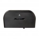 GP Pro 59210 9" Twin Jr. Jumbo Two Roll Bathroom Tissue Dispenser - Black