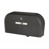 GP Pro 59210 9" Twin Jr. Jumbo Two Roll Bathroom Tissue Dispenser - Black