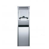 GP Pro 59451 Recessed Trash Receptacle for 12" Cavities - Stainless Steel
