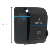 GP Pro 59589 Pacific Blue Ultra 8" Mechanical Touchless Paper Towel Dispenser - Black
