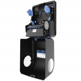 GP Pro 59589 Pacific Blue Ultra 8" Mechanical Touchless Paper Towel Dispenser - Black