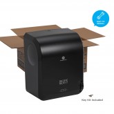 GP Pro 59589 Pacific Blue Ultra 8" Mechanical Touchless Paper Towel Dispenser - Black