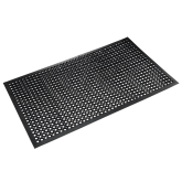 Crown Safewalk-Light Black General Purpose Drainage Mats - 3' x 5'