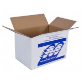 Printed White 32ect Corrugated Box for "The Macomb Group" - 18" x 12" x 12"