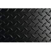 Dimex ASTM D178 Type II Class 2 Diamond Plate 1/4" Switchboard Runner Matting - Black, 24" x 75'