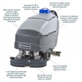 Advance SC750 26D 26" 242 Ah Wet Acid Battery Walk Behind Scrubber with Pad Driver