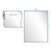 8" x 66" Layflat Poly Bag Clear - 4mil, 210 bags per roll