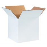 10" x 10" x 10" White Corrugated Box 32ect