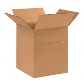 10" x 10" x 12" Multi-Depth Corrugated Box 32ect - Depth Sizes 6", 8" and 10"