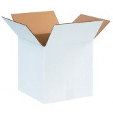 12" x 12" x 12" White Corrugated Box 32ect