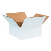 12" x 12" x 6" White Corrugated Box 32ect