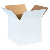 14" x 14" x 14" White Corrugated Box 32ect
