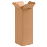 4" x 4" x 10" Tall Corrugated Box 32ect