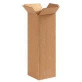 4" x 4" x 12" Tall Corrugated Box 32ect