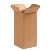 4" x 4" x 8" Tall Corrugated Box 32ect