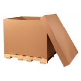 48" x 48" x 48" Triple Wall Extra Heavy Duty Gaylord Corrugated Bottom 90ect