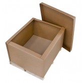 51.75" x 42.75" x 27" Triple Wall Heavy Duty Gaylord Corrugated 80ect Carton with Wooden Pallet