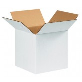 8" x 8" x 8" White Corrugated Box 32ect