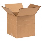 9" x 9" x 9" Multi-Depth Corrugated Box 32ect