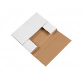 10.25" x 8.25" x 1.25" White Easy-Fold Mailers