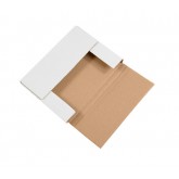 11.125" x 8.625" x 1" White Easy-Fold Mailers