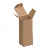 1.5" x 1.5" x 4" Kraft Reverse Tuck Folding Cartons - 1000 per Case