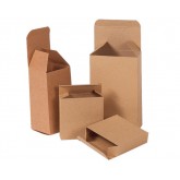 2" x 1.25" x 3" Kraft Reverse Tuck Folding Cartons - 1000 per Case