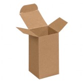 2" x 2" x 4" Kraft Reverse Tuck Folding Cartons - 1000 per Case