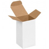 2" x 2" x 4" White Reverse Tuck Folding Cartons - 1000 per Case