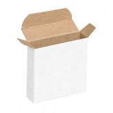 3" x 0.875" x 3" White Reverse Tuck Folding Cartons - 1000 per Case