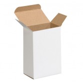 4" x 2.5" x 6" White Reverse Tuck Folding Cartons - 250 per Case