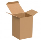 4" x 4" x 6" Kraft Reverse Tuck Folding Cartons - 250 per Case