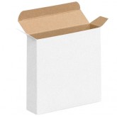 6" x 1.5" x 6" White Reverse Tuck Folding Cartons - 250 per Case