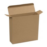 7.25" x 2" x 7.25" Kraft Reverse Tuck Folding Cartons - 250 per Case