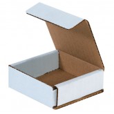 3" x 3" x 1" White Corrugated Mailer 32ect - 50 per Bundle, 4800 per Bale