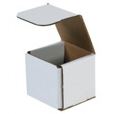 3" x 3" x 3" White Corrugated Mailer 32ect - 50 per Bundle, 4800 per Bale