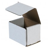 4" x 3" x 3" White Corrugated Mailer 32ect - 50 per Bundle, 3200 per Bale
