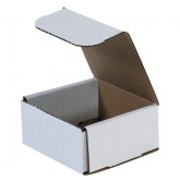 4" x 4" x 2" White Corrugated Mailer 32ect - 50 per Bundle, 3600 per Bale