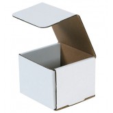 4.375" x 4.375" x 3.5" White Corrugated Mailer 32ect - 50 per Bundle, 2400 per Bale