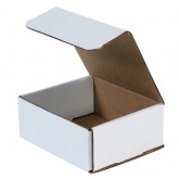 6.1875" x 5.375" x 2.5" White Corrugated Mailer 32ect - 50 per Bundle, 1800 per Bale