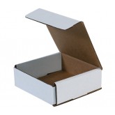 6" x 6" x 2" White Corrugated Mailer 32ect - 50 per Bundle, 1600 per Bale
