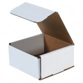 6" x 6" x 3" White Corrugated Mailer 32ect - 50 per Bundle, 1600 per Bale