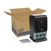 GP Pro DUSSTDSP3MINI Dixie Ultra SmartStock Tri-Tower Mini Cutlery Dispenser Series T - Black