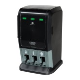 GP Pro DUSSTDSP3MINI Dixie Ultra SmartStock Tri-Tower Mini Cutlery Dispenser Series T - Black
