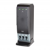 GP Pro DUSSTDSP3 Dixie Ultra SmartStock Tri-Tower Cutlery Dispenser Series T - Black